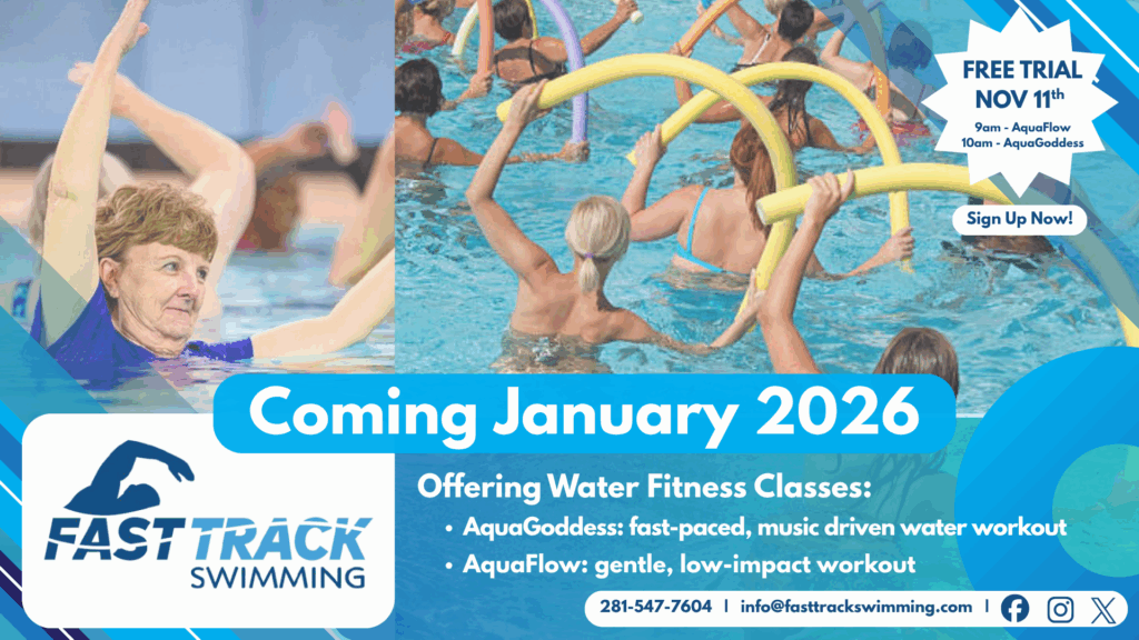 Water Fitness Classes Flyer, info below.